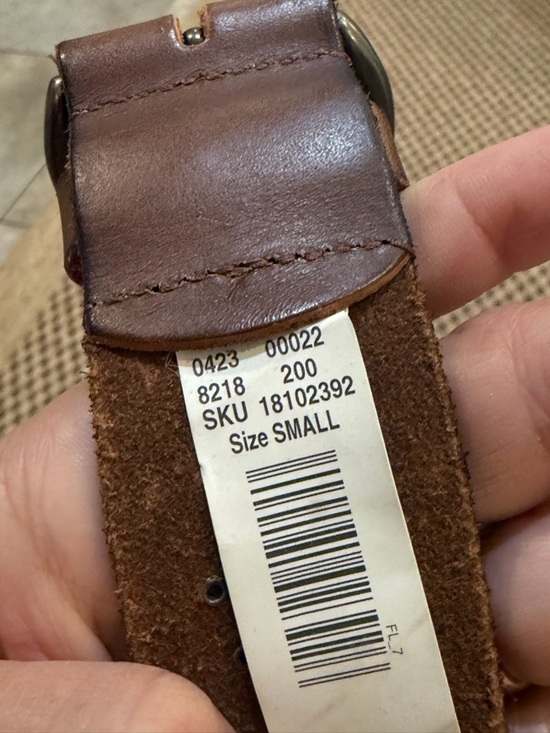 Y2K NWT American Eagle brown leather rhinestone studded belt size Small